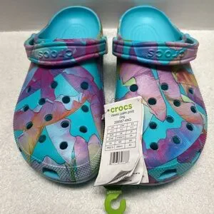 Crocs Classic Palm Print ‘Neptune’ Clog (Men’s Size 11) m_66bab4029a76ef37ff60f05c.jpg main image 2